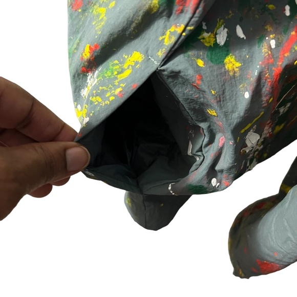 NWOT Zara Unisex Custom Splatter paint Jacket, Size XL - Picture 11 of 15